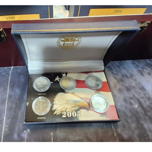 United States of America 50 States Quarters Framed Collection - Picture 10 of 12